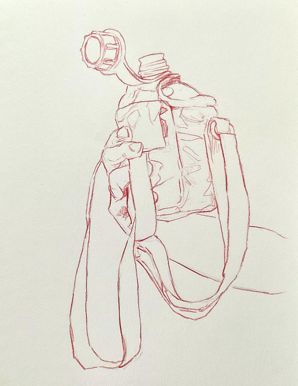 Sketch for Are There Deserts in Vector Space, 2025, Pencil on Paper